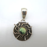 Variscite Sterling Silver Spider Canyon Pendant