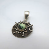 Variscite Sterling Silver Spider Canyon Pendant