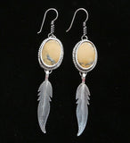 Orange Jasper Sterling Silver Southwest Earrings