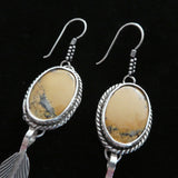 Orange Jasper Sterling Silver Southwest Earrings
