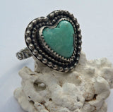 Candaleria Turquoise Heart Southwest Ring