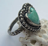 Candaleria Turquoise Heart Southwest Ring