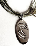 Sterling Silver Wave Necklace