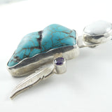 Turquoise Warrior Woman Necklace