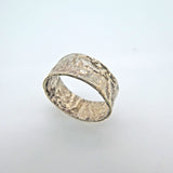 Reticulated silver band size 5