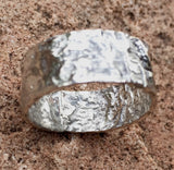 Reticulated Silver Band Ring