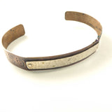 Sterling Silver and Copper Cuff Bracelet