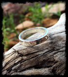 Peridot CZ six stone band size 7