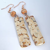 Peanut Wood Copper Earrings