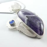 Amethyst Sterling Silver Necklace Warrior Woman