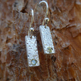 Peridot Hammered Sterling Silver Earrings