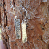 Peridot Hammered Sterling Silver Earrings