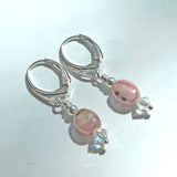 Rhodocrosite Sterling Silver Earrings