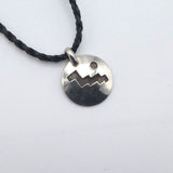 Petroglyph Solar Calendar Stering  Silver Necklace