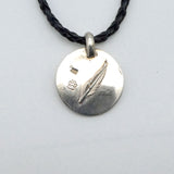 Petroglyph Solar Calendar Stering  Silver Necklace