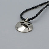 Petroglyph Solar Calendar Stering  Silver Necklace