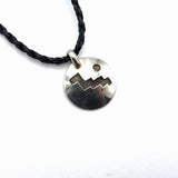 Petroglyph Solar Calendar Stering  Silver Necklace