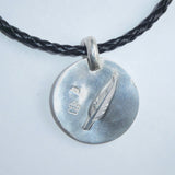 Silver Petroglyph Spiral Necklace