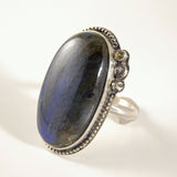 Labradorite Statement Ring