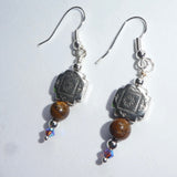 Tigereye Southwest Beaded Earrings