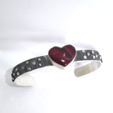 Rosarita Sterling Silver Heart Cuff Bracelet