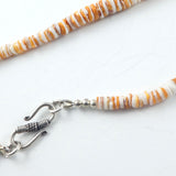 terling Silver Spiny Oyster Cross Necklace