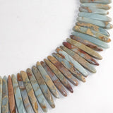 Chrysocolla Graduated Bead Strand Necklace