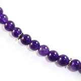 Amethyst Sterling Silver Bead Necklace
