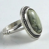 Rainforest Jasper Sterling Silver Ring