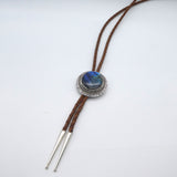 Labradorite Sterling Silver Bolo Necklace