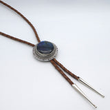 Labradorite Sterling Silver Bolo Necklace