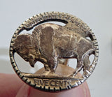 Buffalo Nickel Sterling Silver Cufflinks