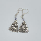 Bamboo Sterling Silver Dangle Earrings
