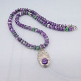 Van Gogh Print PMC Necklace Ceramic Strand