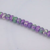 Amethyst Van Gogh Print PMC Necklace