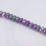 Amethyst Van Gogh Print PMC Necklace