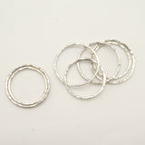 Sterling Silver Hammered Stacking Ring