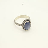 Kyanite Solid Sterling Silver Statement Ring